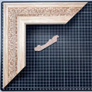 882 - ZARZAL | Moldura de Madera de Pino de Primera, Linea para Marco, Tipo Faldon, de 20mm de espesor x 093mm de ancho. con Textura, sin Acabado.