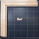 435 - 11G | Moldura de Madera de Pino de Primera, Linea para Marco, Tipo Plana, de 20mm de espesor x 043mm de ancho. con Textura, sin Acabado.