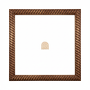 1/2 caña - 20 x 20 caramelo Moldura de Madera de Pino de Primera, Linea para Marco, Tipo Plana, de 20mm de espesor x 020mm de ancho. con Textura, sin Acabado.