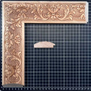 1/2 Caña - ROCO 22 1/2 caña G1 Moldura de Madera de Pino de Primera, Linea para Marco, Tipo Plana, de 22mm de espesor x 070mm de ancho. con Textura, sin Acabado.