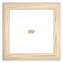 1/2 Caña - SUPER RAYADA fina Moldura de Madera de Pino de Primera, Linea para Marco, Tipo Plana, de 19mm de espesor x 034mm de ancho. con Textura, sin Acabado.