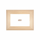 1/2 Caña - SUPER - 50 Moldura de Madera de Pino de Primera, Linea para Marco, Tipo Plana, de 20mm de espesor x 050mm de ancho. sin Textura, sin Acabado.