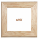 Liliana - 60 | Moldura de Madera de Pino de Primera, Linea para Marco, Tipo Plana, de 20mm de espesor x 060mm de ancho. sin Textura, sin Acabado.