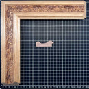 MIA G1 Moldura de Madera de Pino de Primera, Linea para Marco, Tipo Plana, de 20mm de espesor x 060mm de ancho. con Textura, sin Acabado.