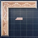 Gomez Piramide/Inca Moldura de Madera de Pino de Primera, Linea Decorativa, Tipo Plana, de 20mm de espesor x 057mm de ancho. con Textura, sin Acabado.