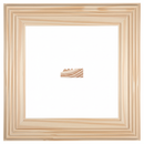 Tres Cordones - Rolex Moldura de Madera de Pino de Primera, Linea Decorativa, Tipo Plana, de 20mm de espesor x 051mm de ancho. sin Textura, sin Acabado.