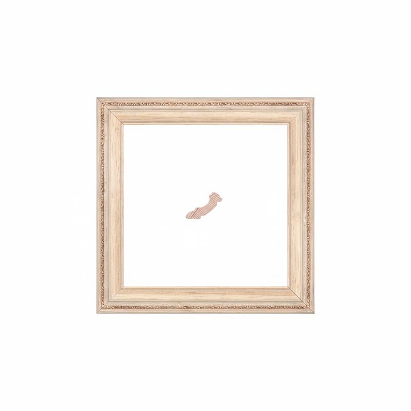 531 - 6G - 1 Moldura de Madera de Pino de Primera, Linea para Marco, Tipo Faldon, de 19mm de espesor x 057mm de ancho. con Textura, sin Acabado.