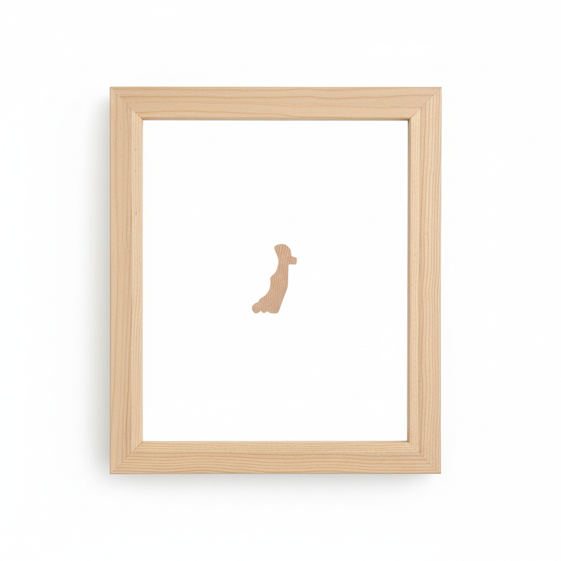 541 JESSICA Moldura de Madera de Pino de Primera, Linea para Marco, Tipo Faldon, de 20mm de espesor x 059mm de ancho. sin Textura, sin Acabado.