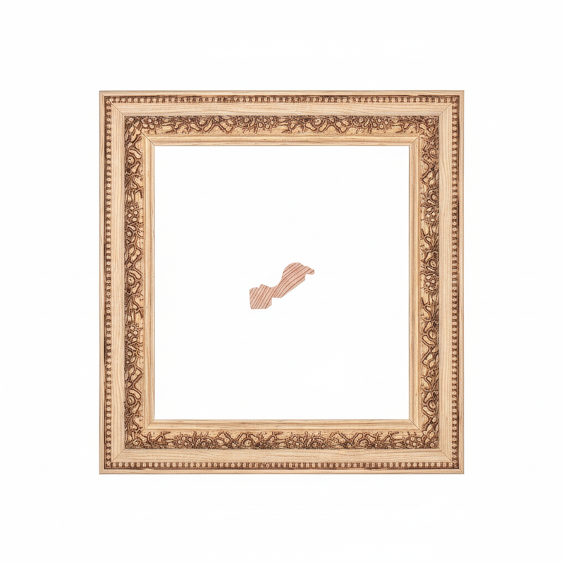 714 - G1 (española) Moldura de Madera de Pino de Primera, Linea para Marco, Tipo Faldon, de 19mm de espesor x 057mm de ancho. con Textura, sin Acabado.