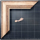 736 G. - CARAMELO 2 Moldura de Madera de Pino de Primera, Linea para Marco, Tipo Faldon, de 20mm de espesor x 071mm de ancho. con Textura, sin Acabado.