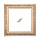 FALDON ROSAS - 21G | Moldura de Madera de Pino de Primera, Linea para Marco, Tipo Faldon, de 19mm de espesor x 059mm de ancho. con Textura, sin Acabado.