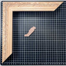 FLORENCIO G1 | Moldura de Madera de Pino de Primera, Linea para Marco, Tipo Faldon, de 20mm de espesor x 065mm de ancho. con Textura, sin Acabado.