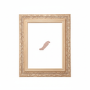 FLORENCIO G1 | Moldura de Madera de Pino de Primera, Linea para Marco, Tipo Faldon, de 20mm de espesor x 065mm de ancho. con Textura, sin Acabado.