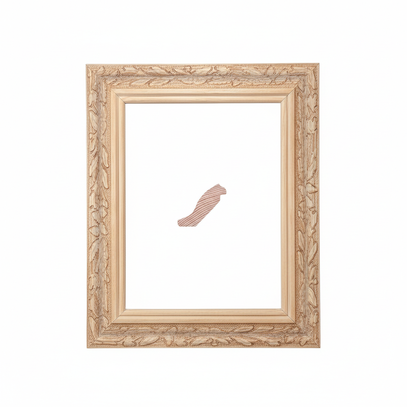 FLORENCIO G1 | Moldura de Madera de Pino de Primera, Linea para Marco, Tipo Faldon, de 20mm de espesor x 065mm de ancho. con Textura, sin Acabado.