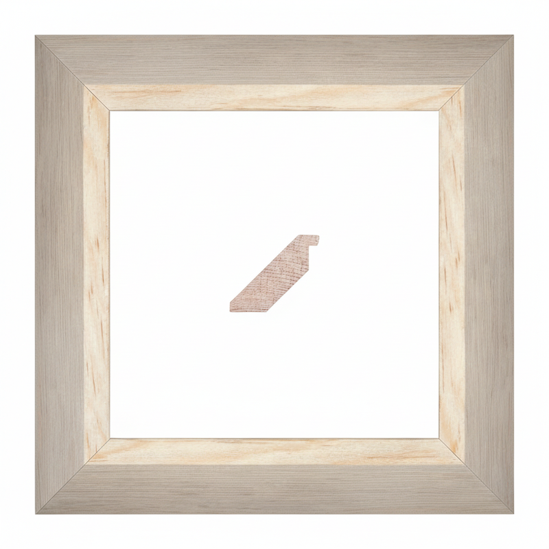 FALDON PLANO | Moldura de Madera de Pino de Primera, Linea para Marco, Tipo Faldon, de 20mm de espesor x 072mm de ancho. sin Textura, sin Acabado.