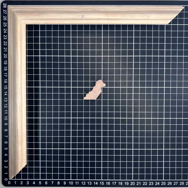 INVERLAT | Moldura de Madera de Pino de Primera, Linea para Marco, Tipo Faldon, de 17mm de espesor x 042mm de ancho. sin Textura, sin Acabado.