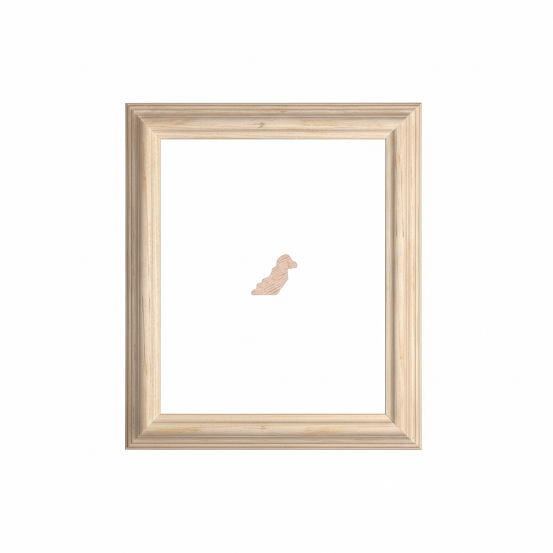 INVERLAT | Moldura de Madera de Pino de Primera, Linea para Marco, Tipo Faldon, de 17mm de espesor x 042mm de ancho. sin Textura, sin Acabado.