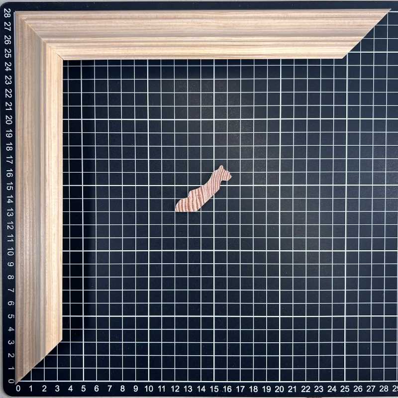 Silvestre Moldura de Madera de Pino de Primera, Linea para Marco, Tipo Faldon, de 15mm de espesor x 050mm de ancho. sin Textura, sin Acabado.