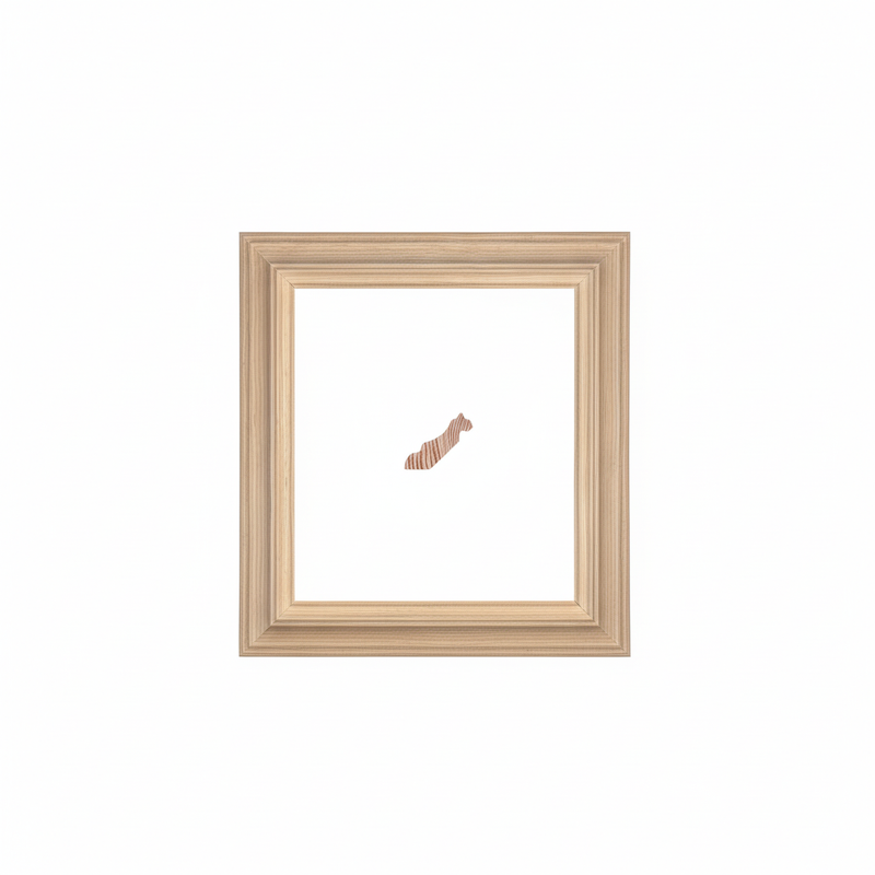 Silvestre Moldura de Madera de Pino de Primera, Linea para Marco, Tipo Faldon, de 15mm de espesor x 050mm de ancho. sin Textura, sin Acabado.