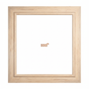 282 - 33 Martin Moldura de Madera de Pino de Primera, Linea para Marco, Tipo Plana, de 15mm de espesor x 033mm de ancho. sin Textura, sin Acabado.