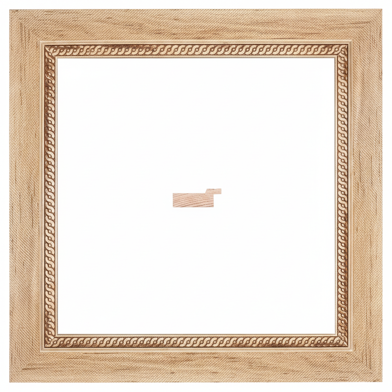 282 - 15 x 40 - Gr. 2 Moldura de Madera de Pino de Primera, Linea para Marco, Tipo Plana, de 15mm de espesor x 040mm de ancho. con Textura, sin Acabado.