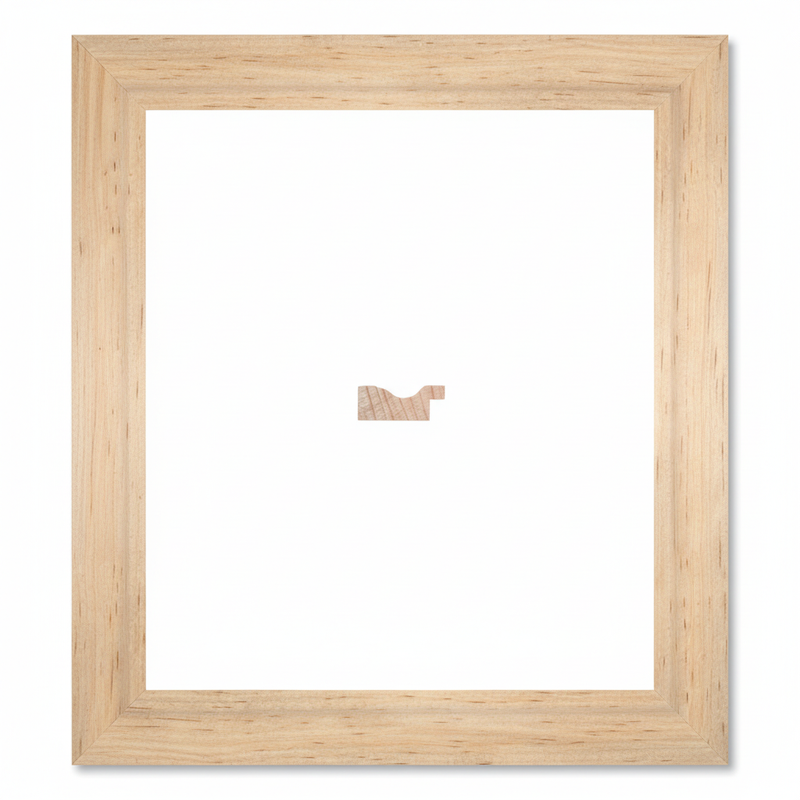 294  PIOLIN  15 x 35 Moldura de Madera de Pino de Primera, Linea para Marco, Tipo Plana, de 15mm de espesor x 035mm de ancho. sin Textura, sin Acabado.