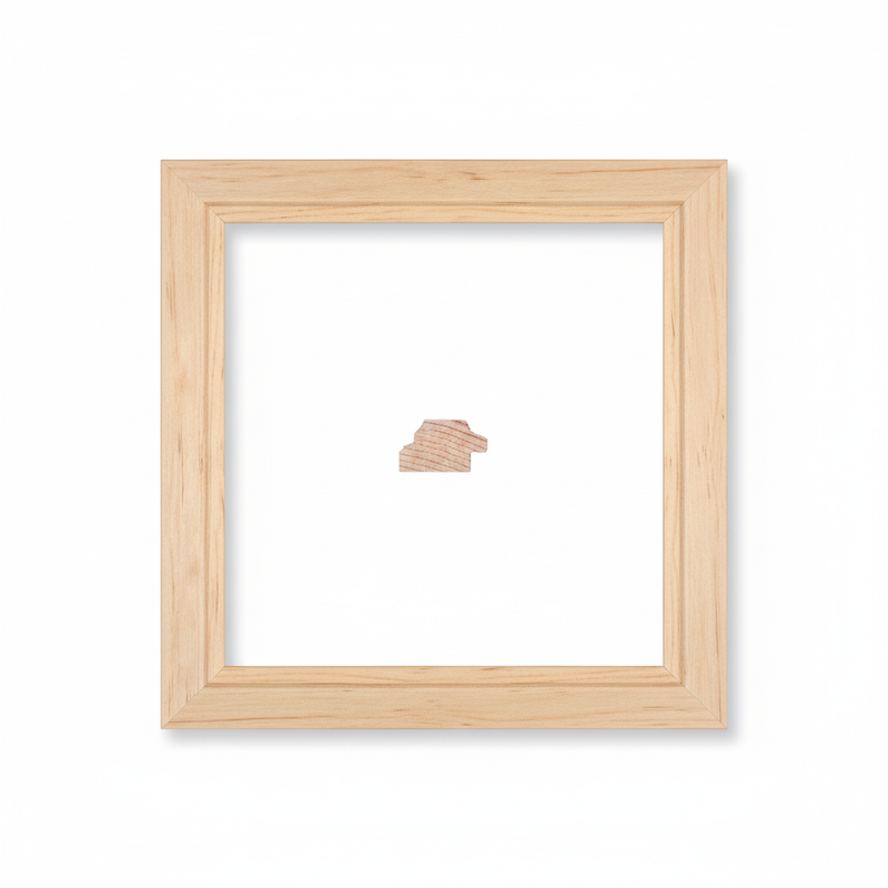 416 Moldura de Madera de Pino de Primera, Linea para Marco, Tipo Plana, de 20mm de espesor x 034mm de ancho. sin Textura, sin Acabado.