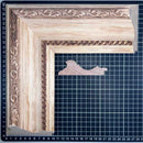 515 - Ramas Moldura de Madera de Pino de Primera, Linea para Marco, Tipo Plana, de 35mm de espesor x 105mm de ancho. con Textura, sin Acabado.