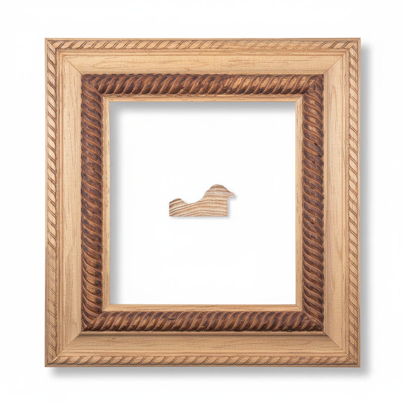 7035 alta - CARAMELO MACIZO Moldura de Madera de Pino de Primera, Linea para Marco, Tipo Plana, de 35mm de espesor x 070mm de ancho. con Textura, sin Acabado.