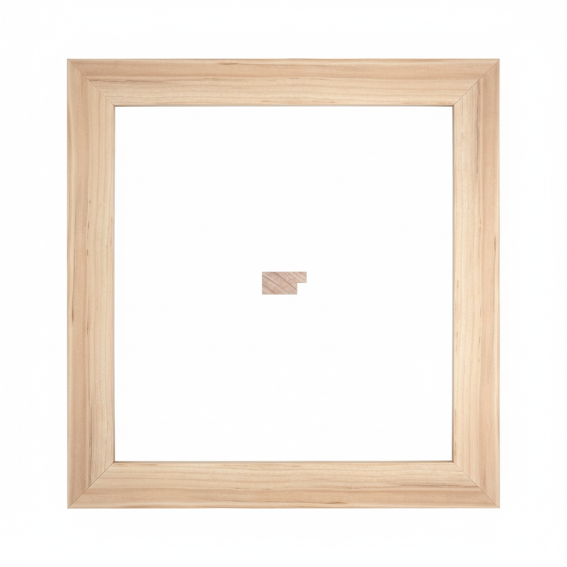 Bastidor - 15 x 30 Goyo Moldura de Madera de Pino de Primera, Linea para Marco, Tipo Plana, de 15mm de espesor x 030mm de ancho. sin Textura, sin Acabado.