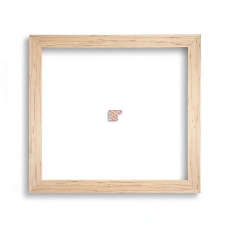 Bastidor - 16 x 20 Moldura de Madera de Pino de Primera, Linea para Marco, Tipo Plana, de 16mm de espesor x 020mm de ancho. sin Textura, sin Acabado.