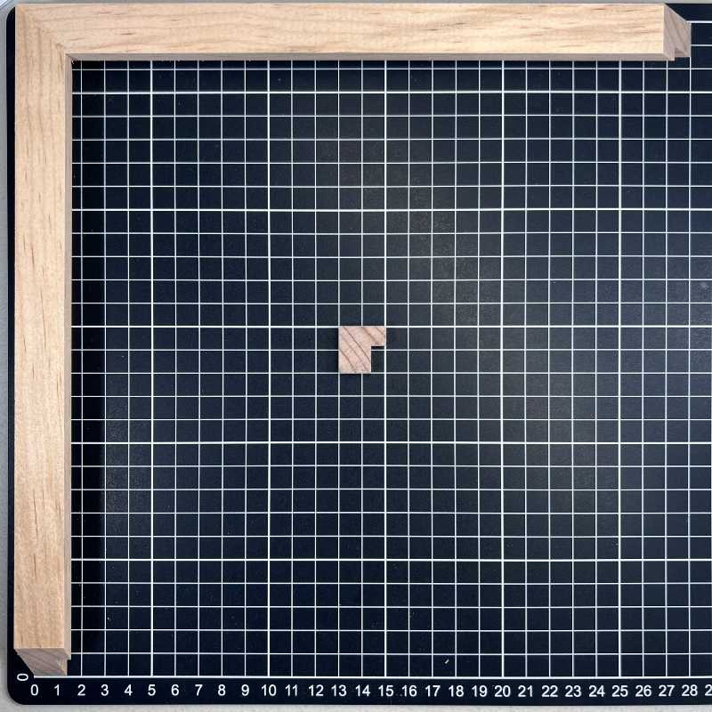 Bastidor - 20 x 20 Moldura de Madera de Pino de Primera, Linea para Marco, Tipo Plana, de 20mm de espesor x 020mm de ancho. sin Textura, sin Acabado.