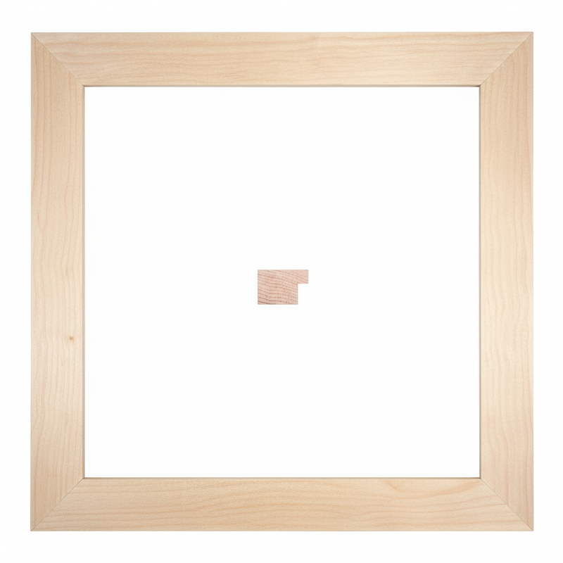 Bastidor - 20 x 30 Moldura de Madera de Pino de Primera, Linea para Marco, Tipo Plana, de 20mm de espesor x 030mm de ancho. sin Textura, sin Acabado.