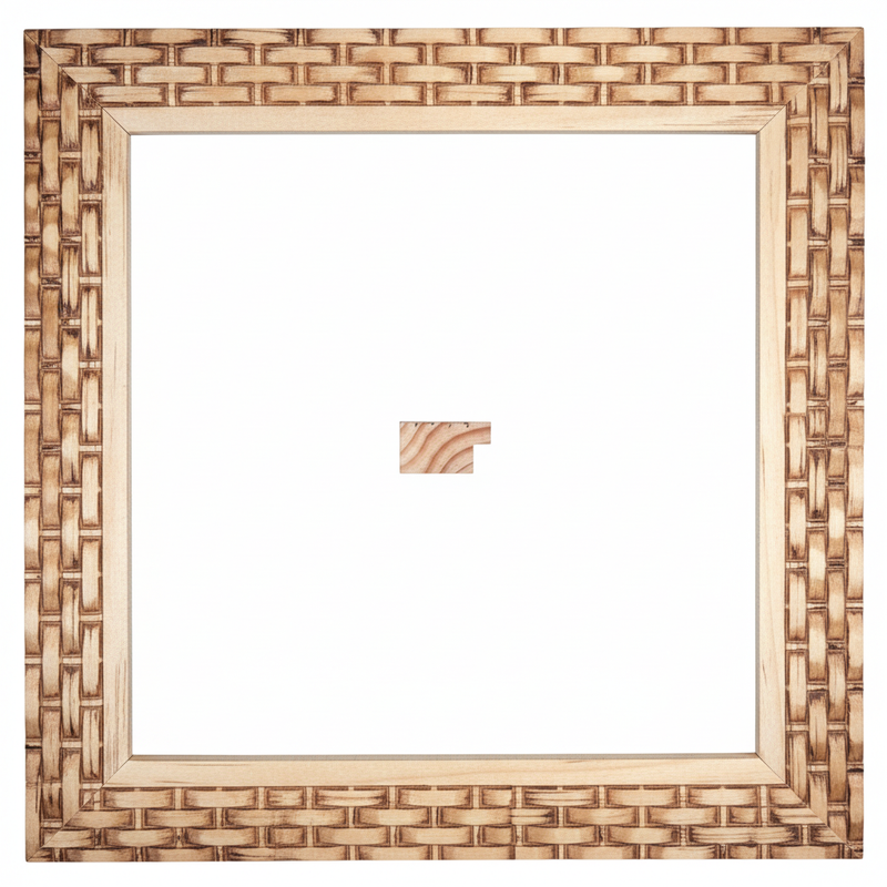 Bastidor - 20 x 35 - G1 - Petatillo Moldura de Madera de Pino de Primera, Linea para Marco, Tipo Plana, de 20mm de espesor x 035mm de ancho. con Textura, sin Acabado.