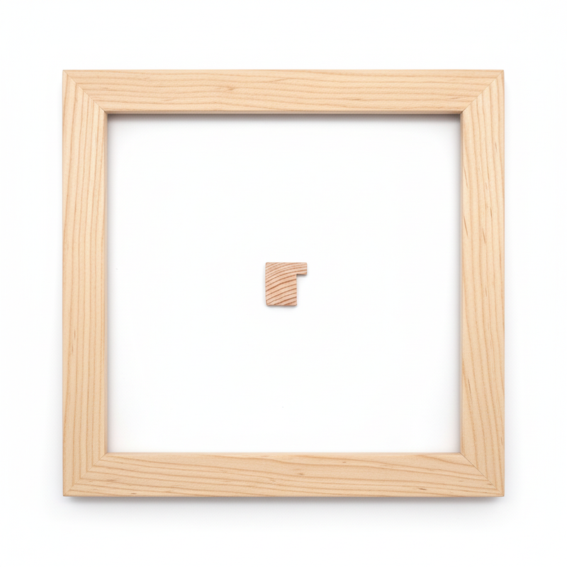 Bastidor - 25 x 25 Moldura de Madera de Pino de Primera, Linea para Marco, Tipo Plana, de 25mm de espesor x 025mm de ancho. sin Textura, sin Acabado.