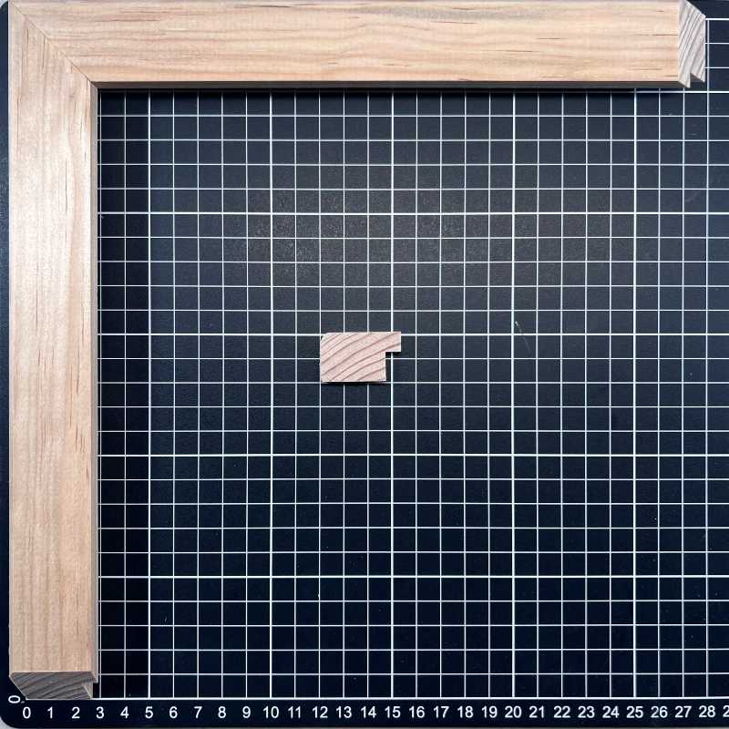 Bastauro - 20 x 33 Moldura de Madera de Pino de Primera, Linea para Marco, Tipo Plana, de 20mm de espesor x 033mm de ancho. sin Textura, sin Acabado.