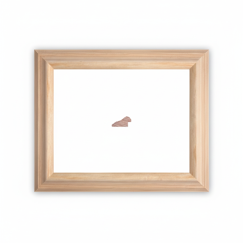 BALLENITA Moldura de Madera de Pino de Primera, Linea para Marco, Tipo Plana, de 20mm de espesor x 039mm de ancho. sin Textura, sin Acabado.