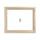 CAJA RAMO - 38 x 20 Moldura de Madera de Pino de Primera, Linea para Marco, Tipo Plana, de 20mm de espesor x 038mm de ancho. sin Textura, sin Acabado.