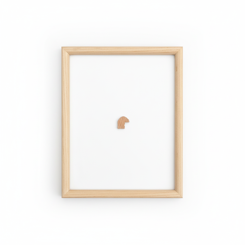 1/2 Caña - 05 Moldura de Madera de Pino de Primera, Linea para Marco, Tipo Plana, de 13mm de espesor x 013mm de ancho. sin Textura, sin Acabado.