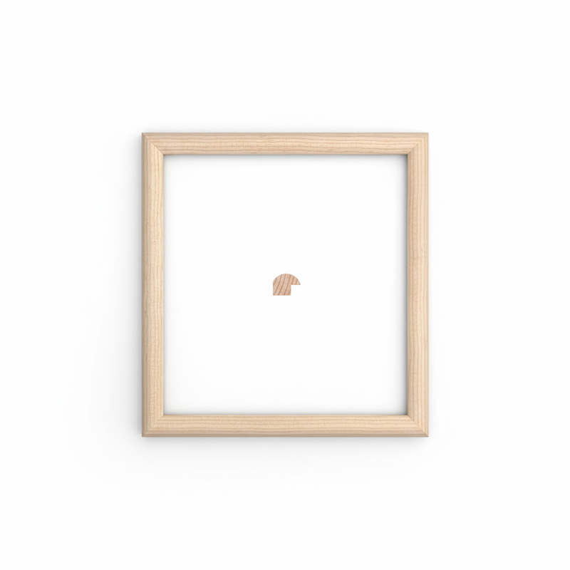 1/2 Caña - 2 Moldura de Madera de Pino de Primera, Linea para Marco, Tipo Plana, de 16mm de espesor x 019mm de ancho. sin Textura, sin Acabado.