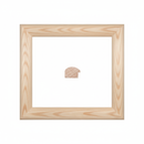 1/2 Caña - 280 Moldura de Madera de Pino de Primera, Linea para Marco, Tipo Plana, de 35mm de espesor x 050mm de ancho. sin Textura, sin Acabado.