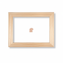 1/2 Caña - 411 - 32 x 29 Moldura de Madera de Pino de Primera, Linea para Marco, Tipo Plana, de 29mm de espesor x 032mm de ancho. sin Textura, sin Acabado.