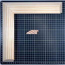 1/2 Caña - Baja 49 Moldura de Madera de Pino de Primera, Linea para Marco, Tipo Plana, de 19mm de espesor x 049mm de ancho. sin Textura, sin Acabado.