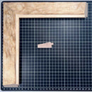 Chaflan Chico - PIEDRA Moldura de Madera de Pino de Primera, Linea para Marco, Tipo Plana, de 20mm de espesor x 053mm de ancho. con Textura, sin Acabado.