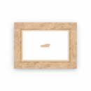 Chaflan Chico - PIEDRA Moldura de Madera de Pino de Primera, Linea para Marco, Tipo Plana, de 20mm de espesor x 053mm de ancho. con Textura, sin Acabado.