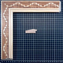 Chaflan Chico - PIRAMIDE/inca Moldura de Madera de Pino de Primera, Linea para Marco, Tipo Plana, de 20mm de espesor x 053mm de ancho. con Textura, sin Acabado.