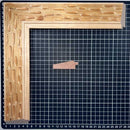 Chaflan - GOTAS Moldura de Madera de Pino de Primera, Linea para Marco, Tipo Plana, de 20mm de espesor x 058mm de ancho. con Textura, sin Acabado.