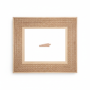 Chaflan - CANASTO Moldura de Madera de Pino de Primera, Linea para Marco, Tipo Plana, de 20mm de espesor x 058mm de ancho. con Textura, sin Acabado.