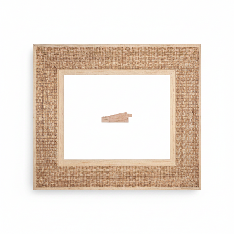 Chaflan - CANASTO Moldura de Madera de Pino de Primera, Linea para Marco, Tipo Plana, de 20mm de espesor x 058mm de ancho. con Textura, sin Acabado.