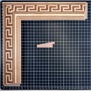 Chaflan Continuo - 60 - AZTECA 2 Moldura de Madera de Pino de Primera, Linea para Marco, Tipo Plana, de 20mm de espesor x 060mm de ancho. con Textura, sin Acabado.